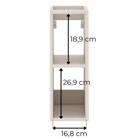 półka łazienkowa otwarta 20 cm podwieszana kaszmir LANO